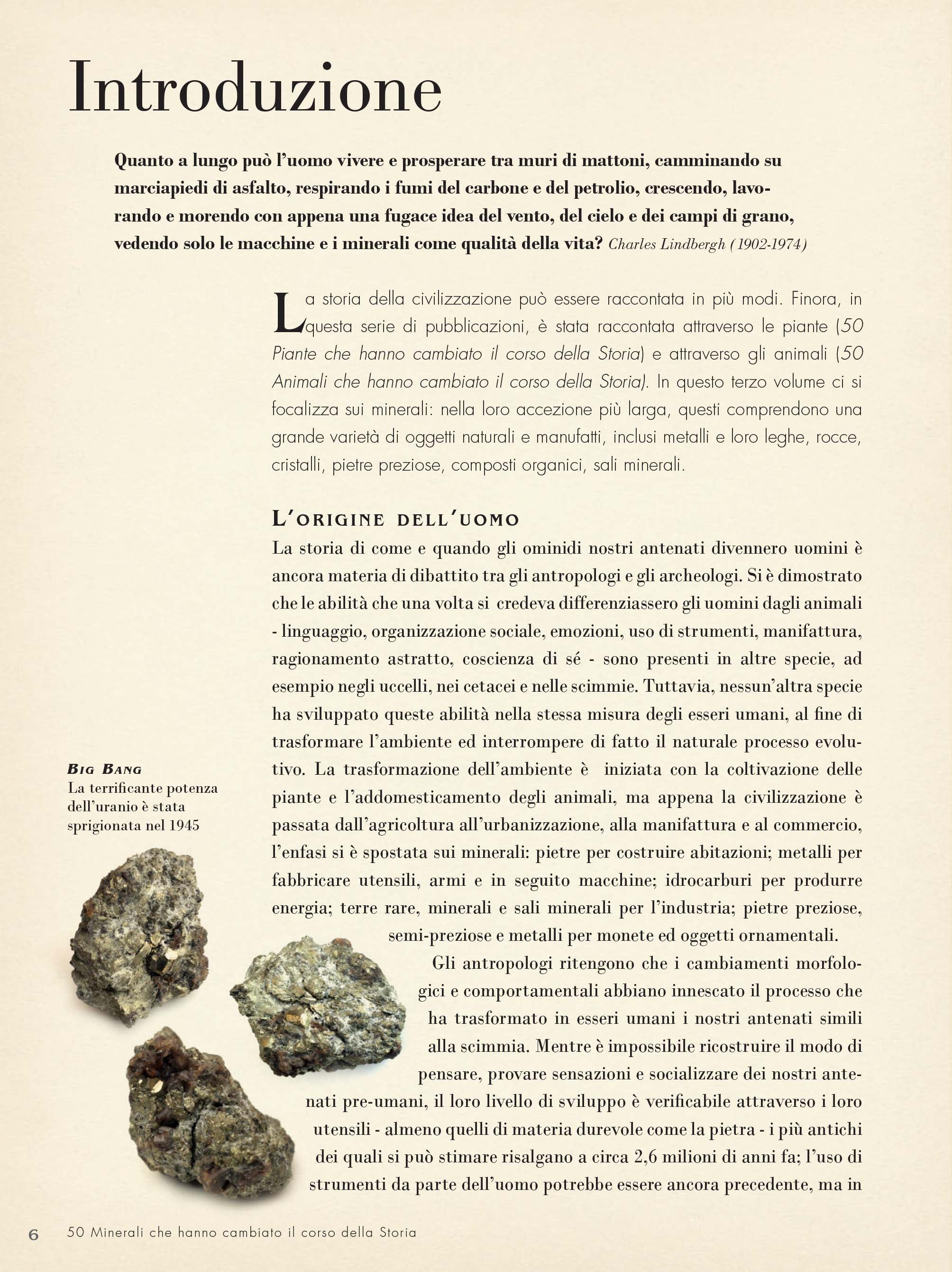 50 minerali che hanno cambiato il corso della storia