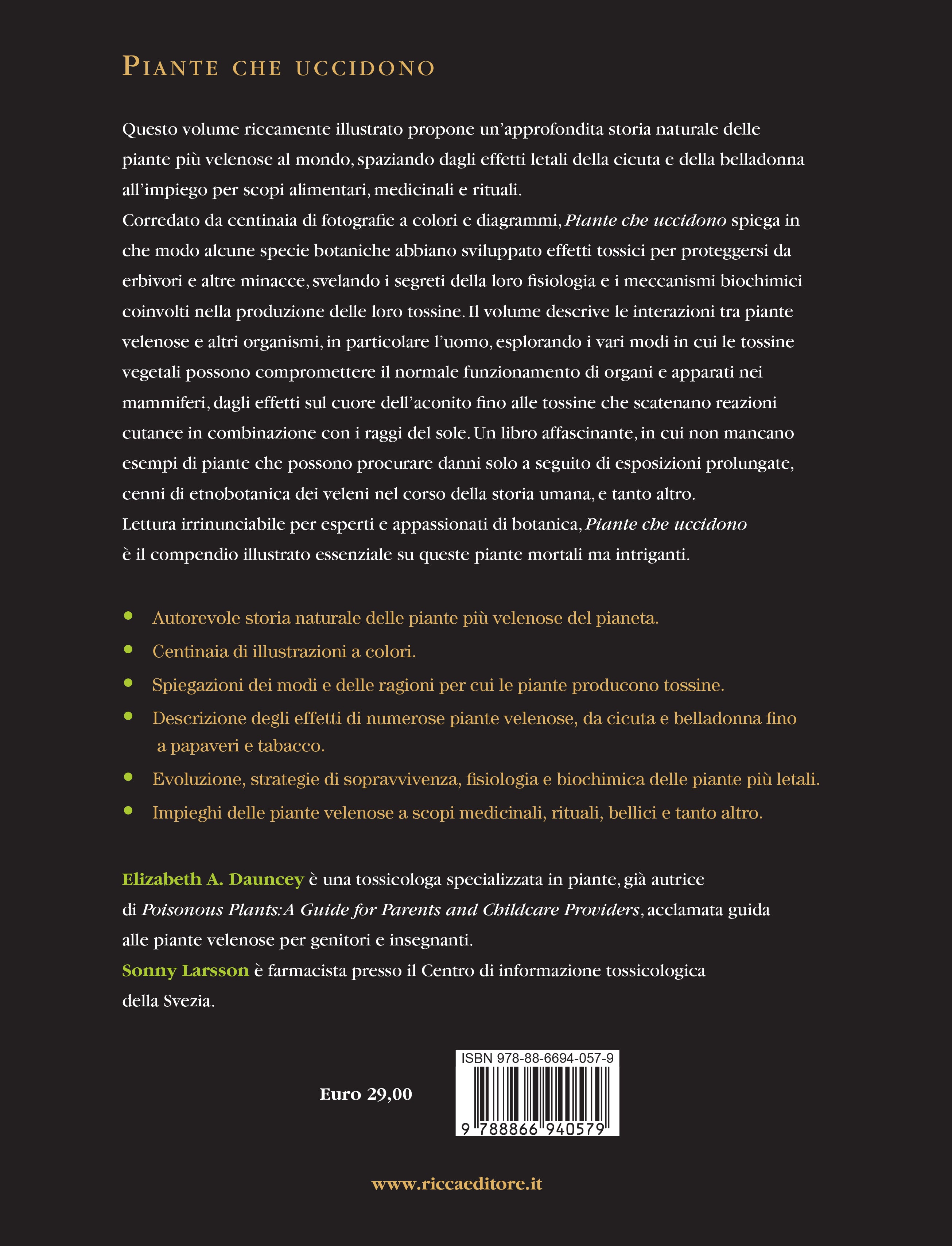 Piante che uccidono. Gli effetti tossici delle piante più velenose del mondo