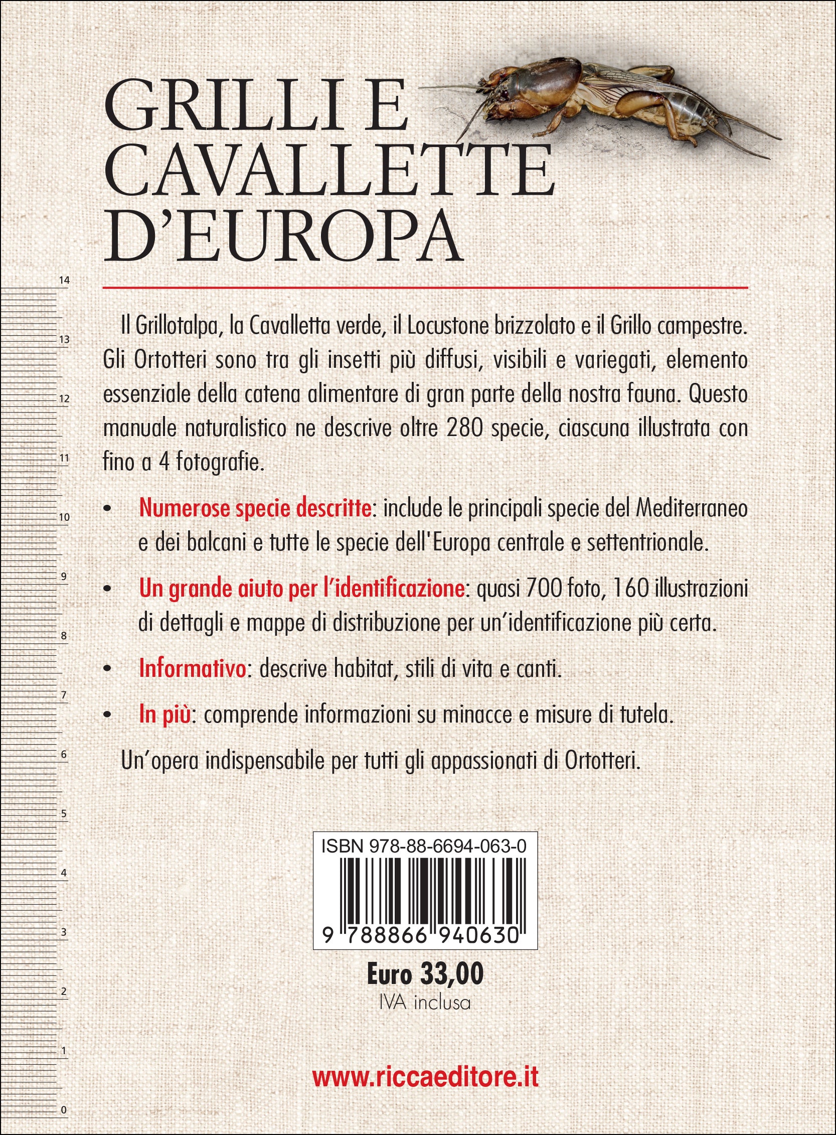 Grilli e cavallette d'Europa. Guida illustrata con oltre 280 specie di Ortotteri