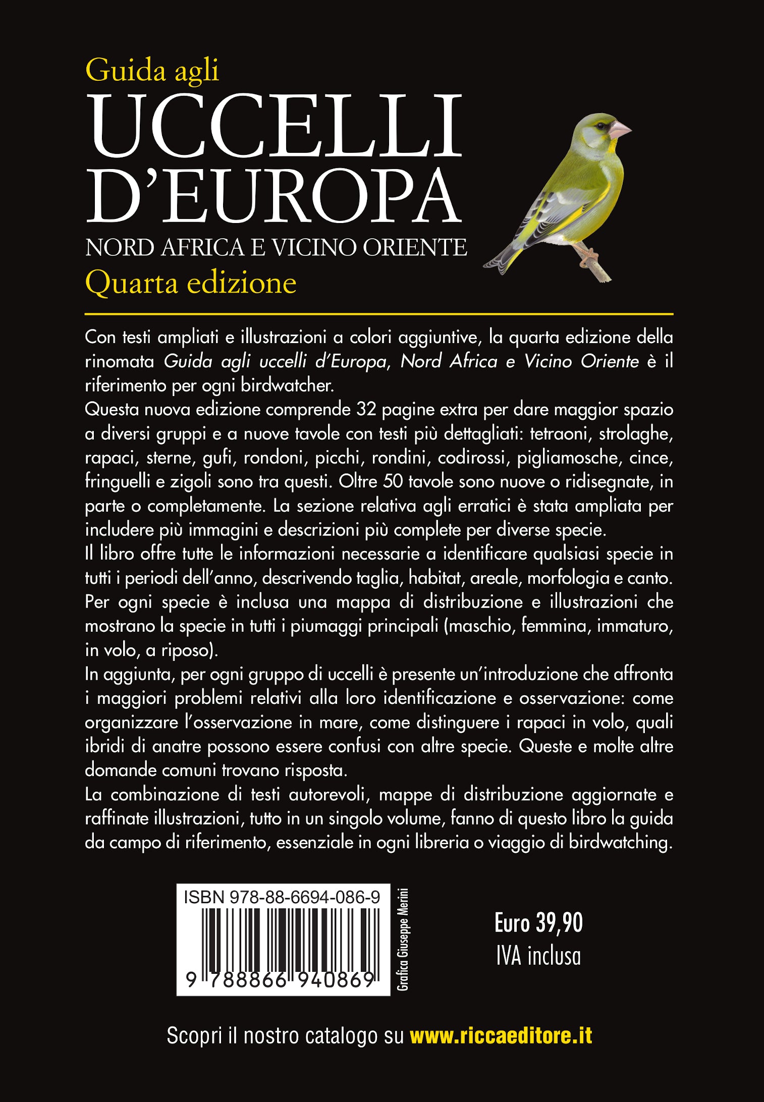 Guida degli uccelli d'Europa, Nord Africa e Vicino Oriente