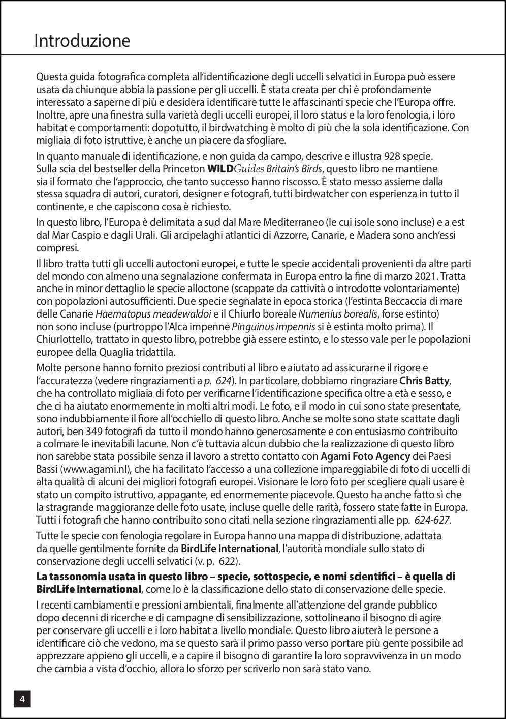 Uccelli d'Europa. Guida all'identificazione