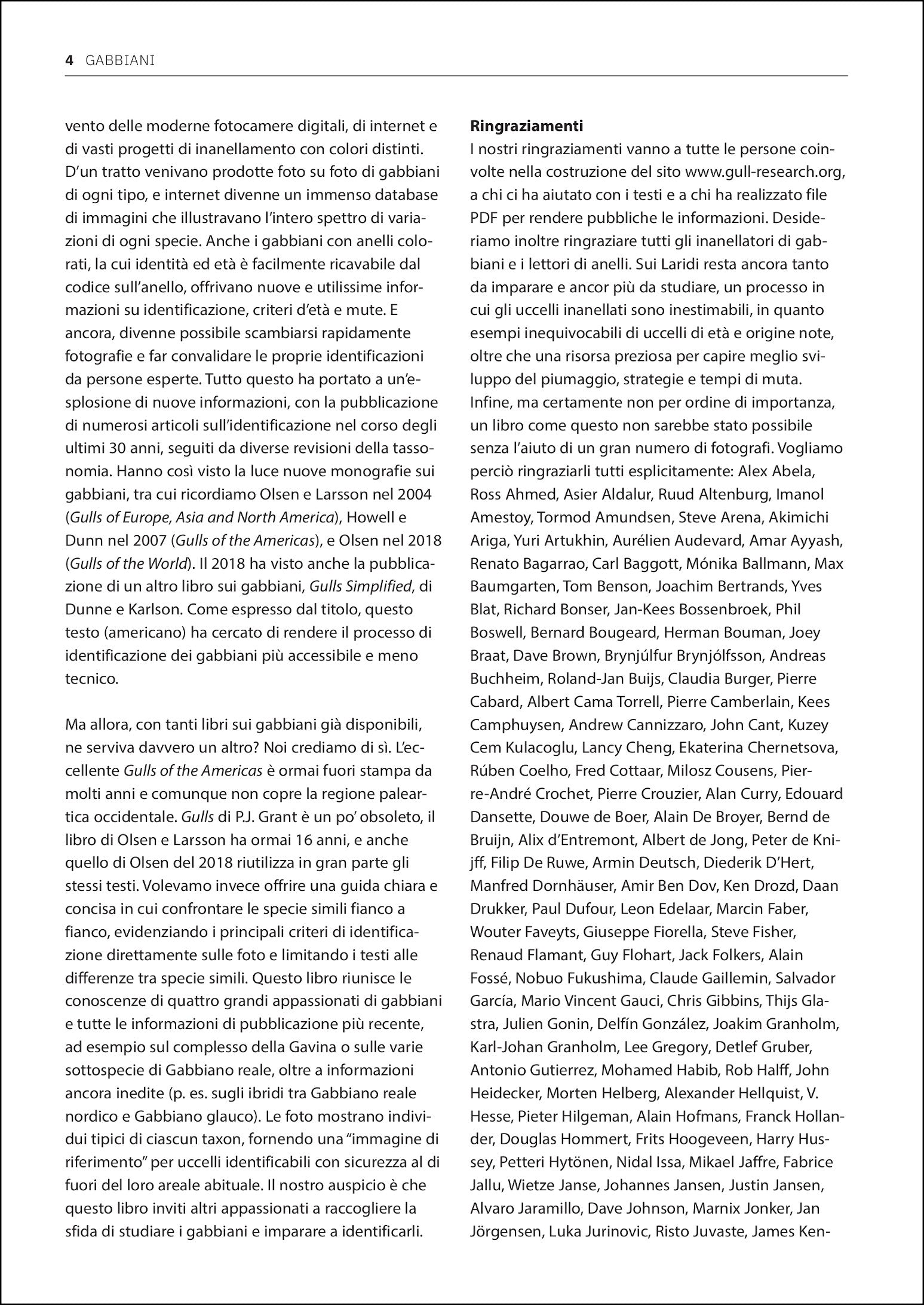 libro guida ai gabbiani europa nord africa medio oriente premessa pag 4