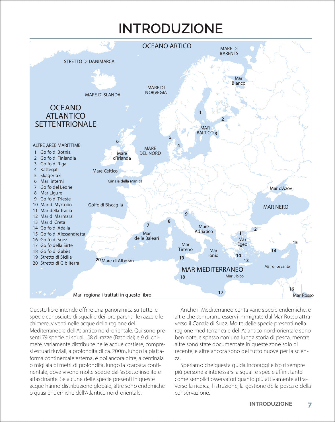 Guida a squali, razze e chimere del Mediterraneo e d'Europa