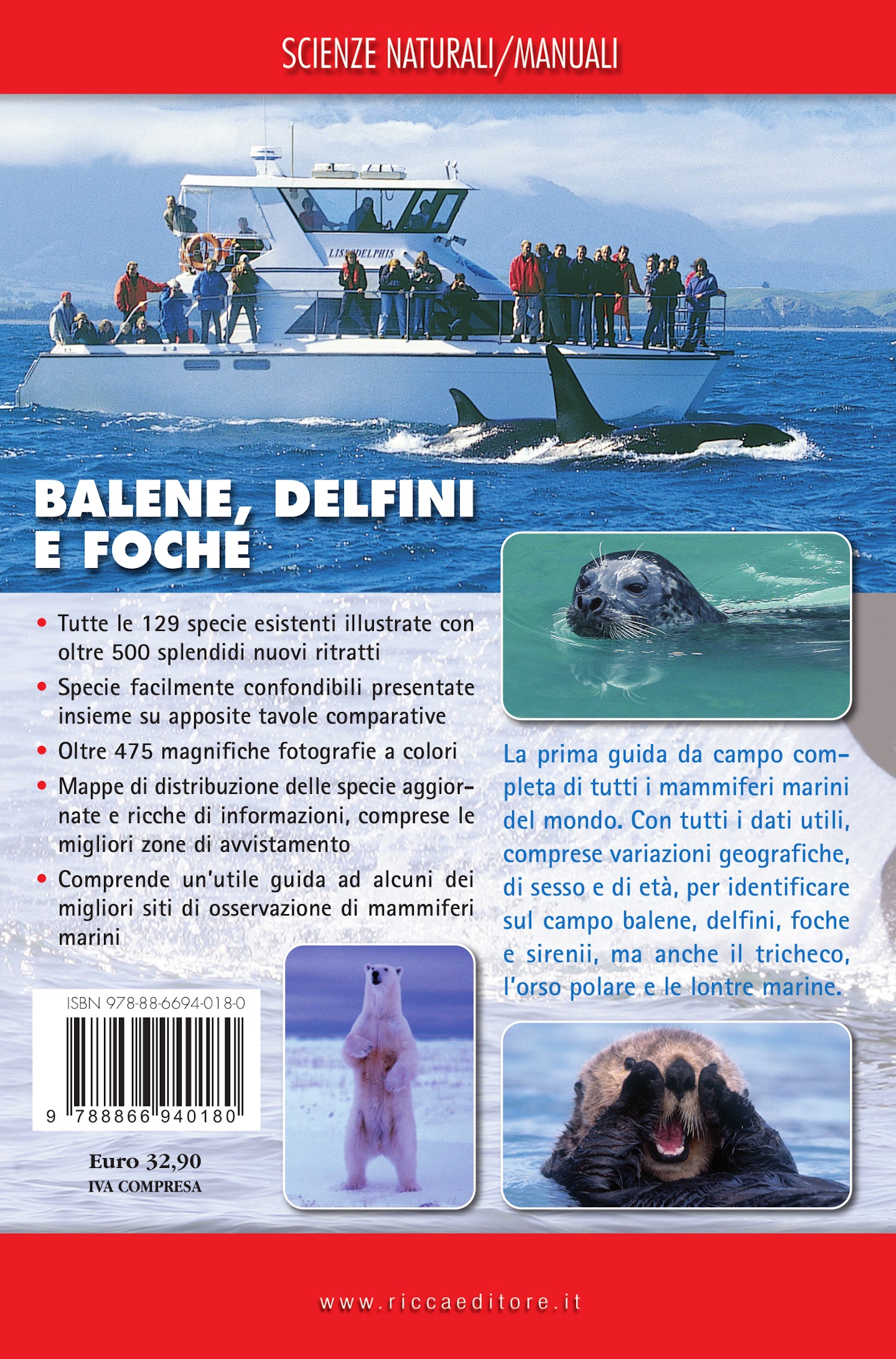 Balene, delfini e foche. Guida da campo ai mammiferi marini del mondo