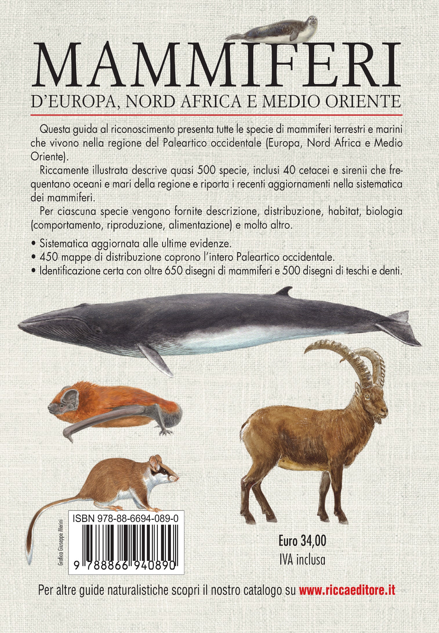 Mammiferi d'Europa, Nord Africa e Medio Oriente